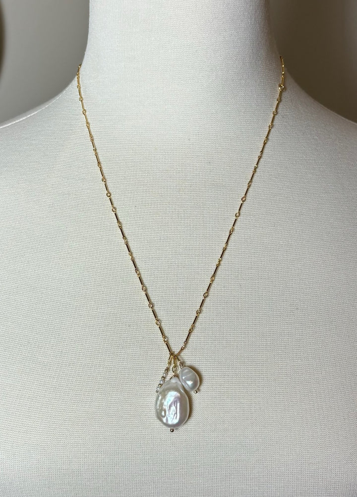Melange Pearl Pendant-sterling or gold