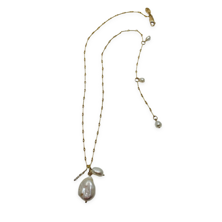 Melange Pearl Pendant-sterling or gold