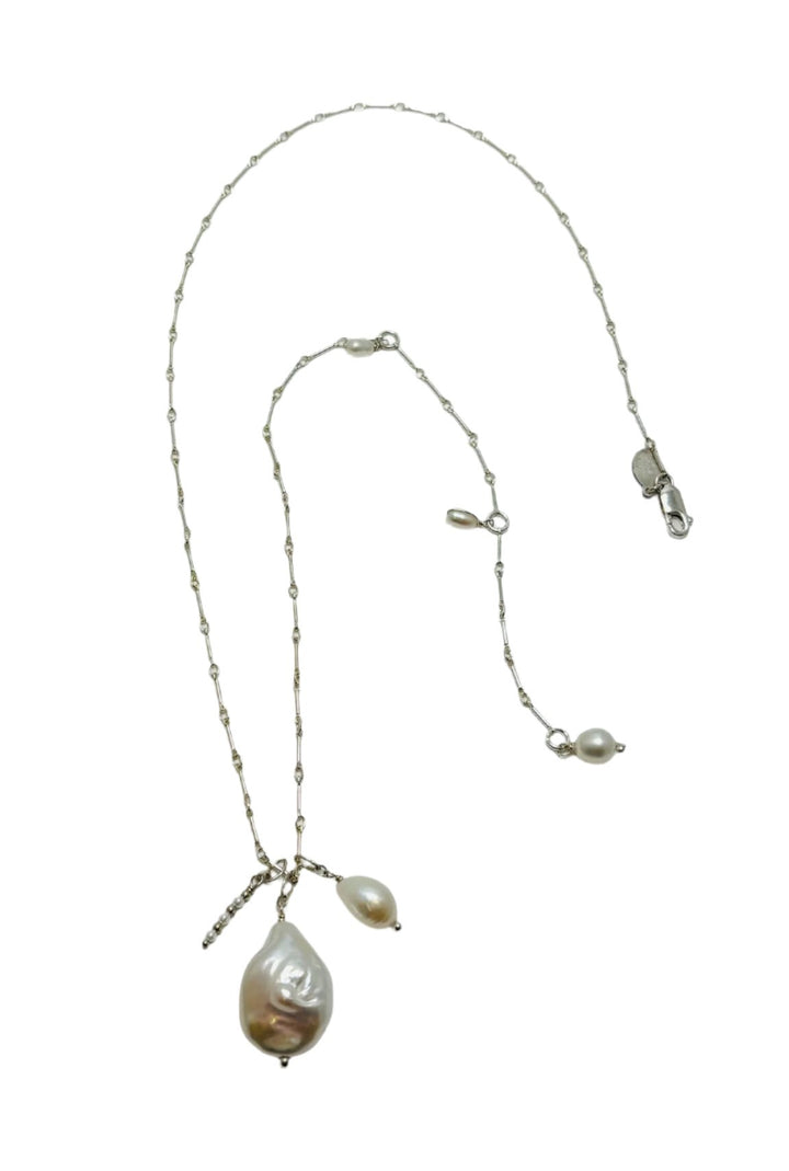 Melange Pearl Pendant-sterling or gold