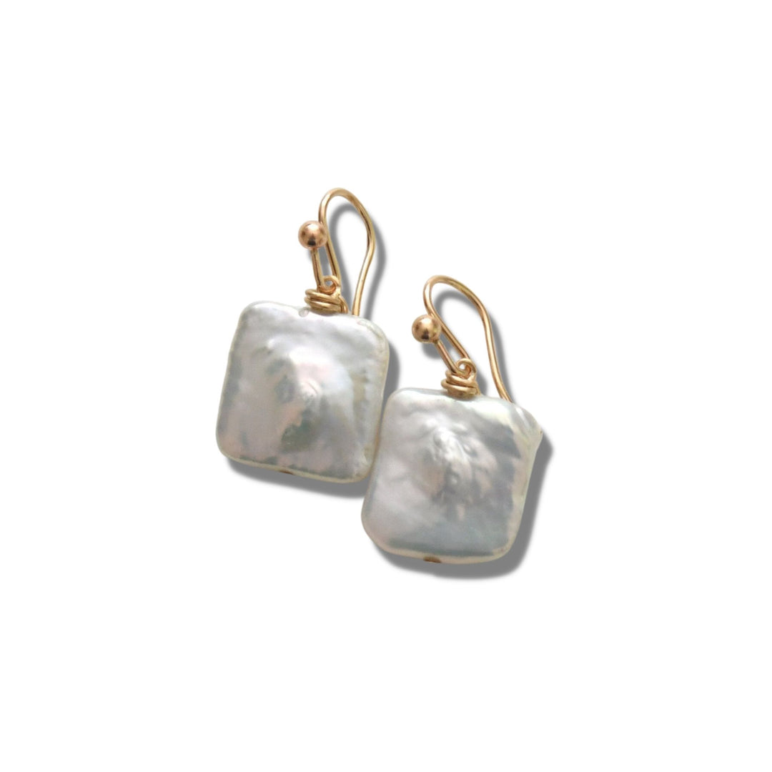 Pearl Squares-Gold Or Silver