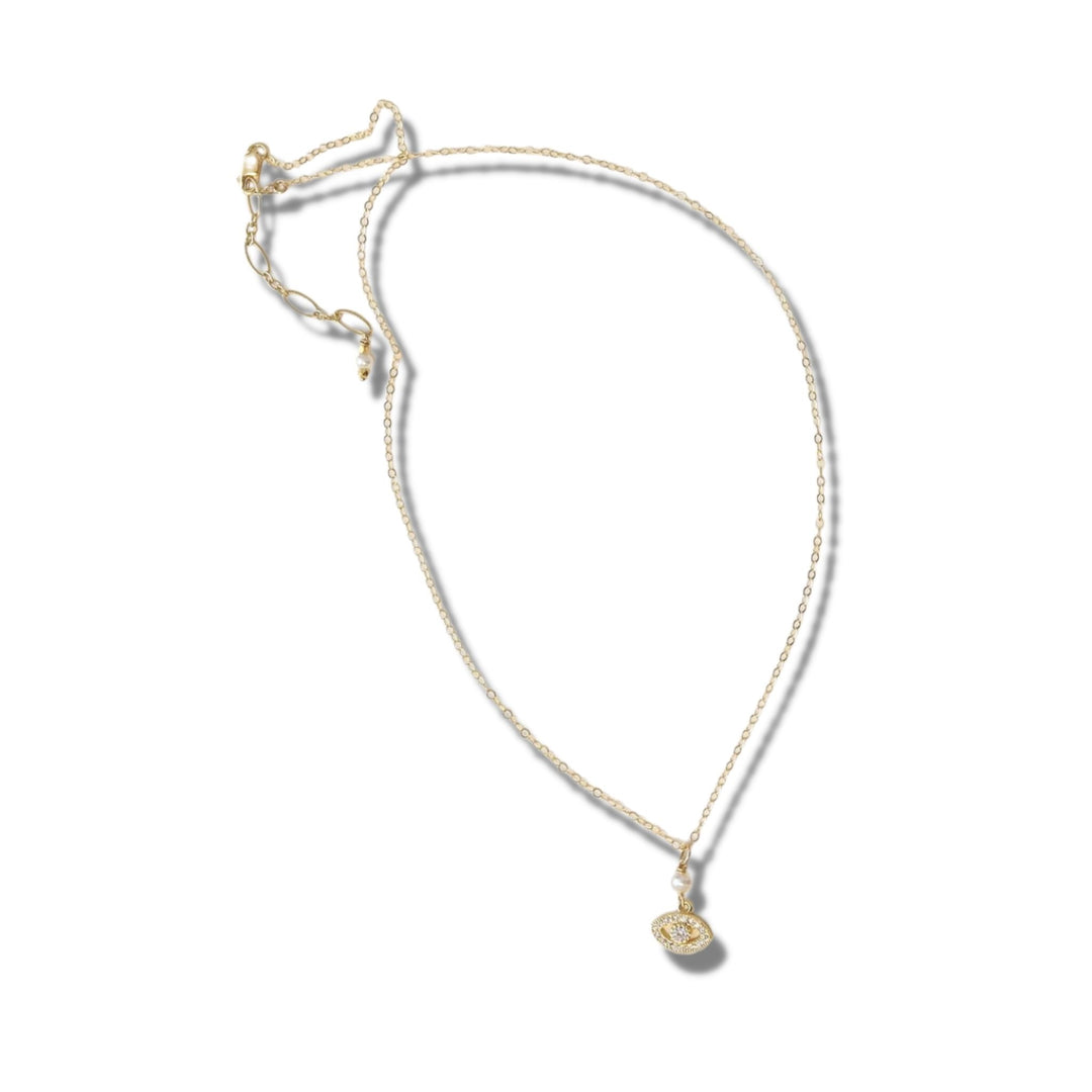 Mod Vin Eye Pendant - Gold or Silver