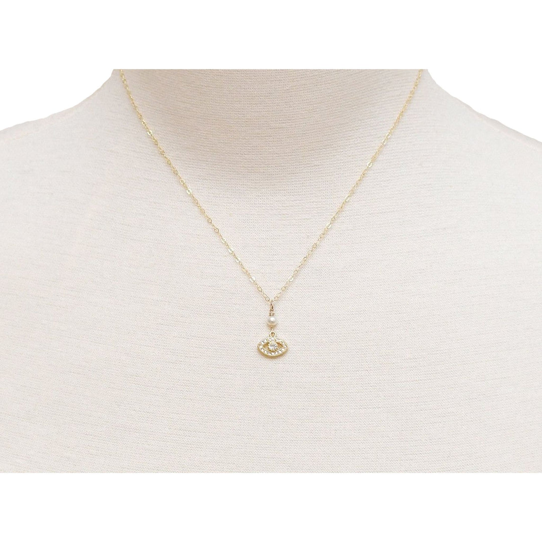 Mod Vin Eye Pendant - Gold or Silver