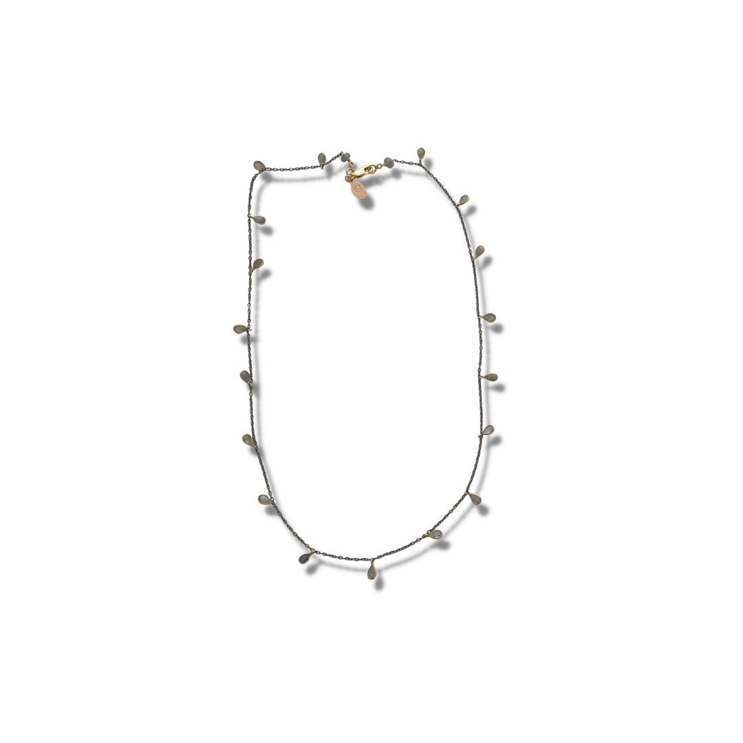 Labradorite Tear Drop Necklace