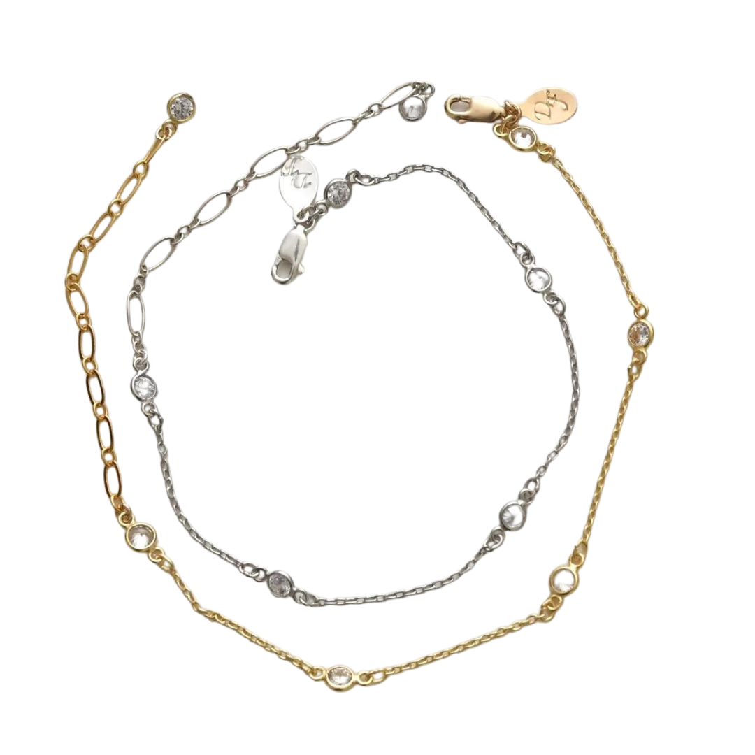 Tiff Anklet-Gold Or Silver