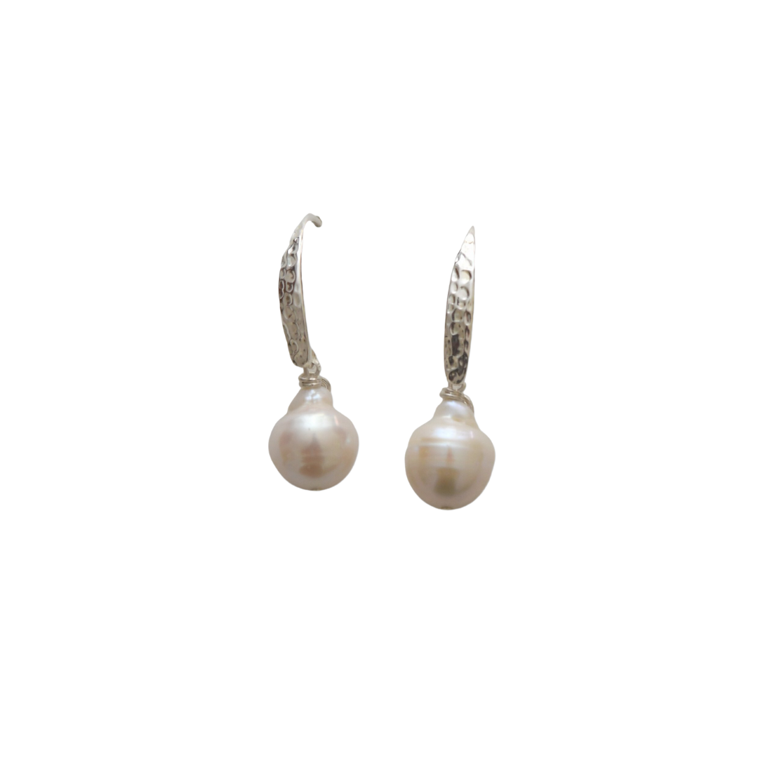 Crescent Pearl Earrings - 3 Colorways