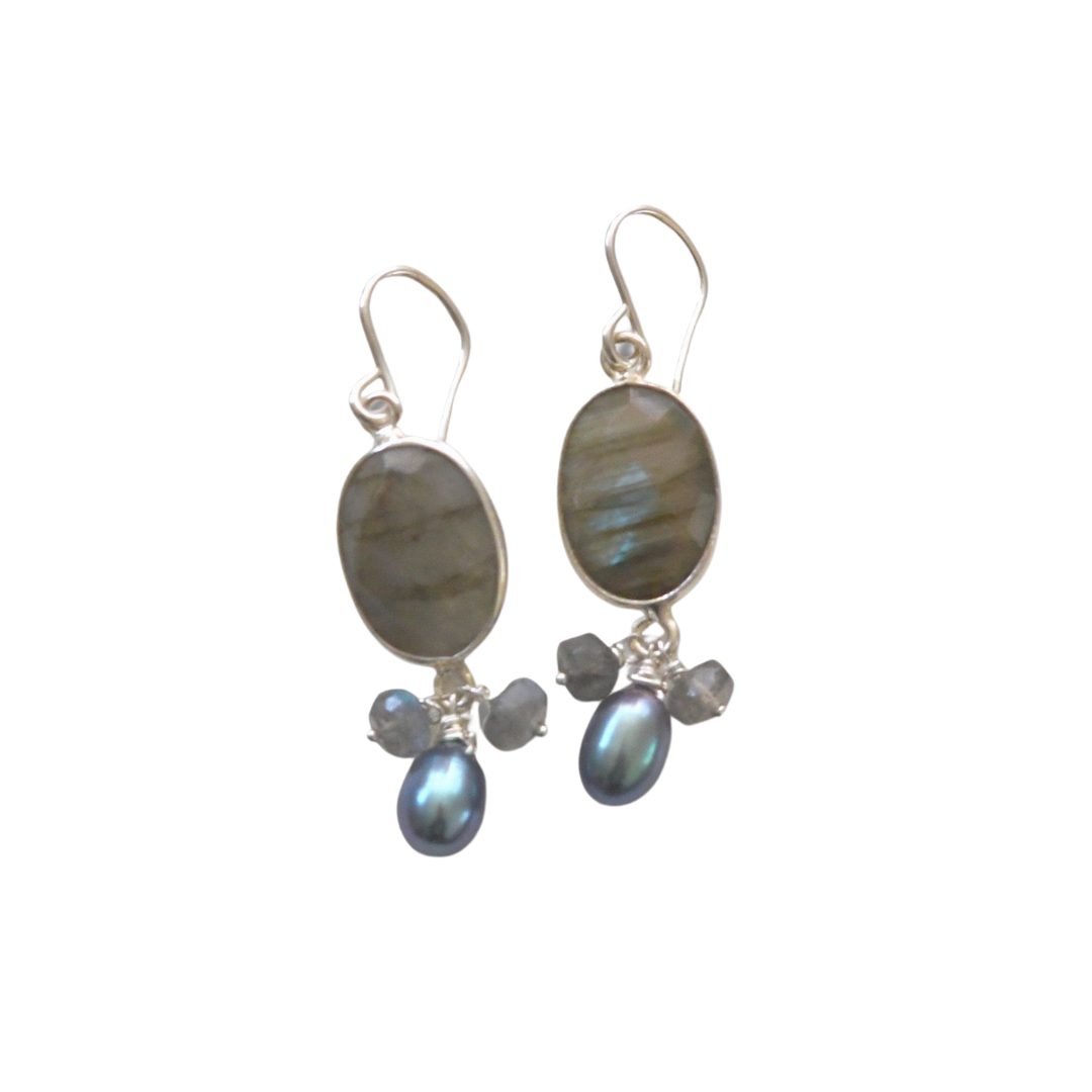 Labradorite Oval Drops