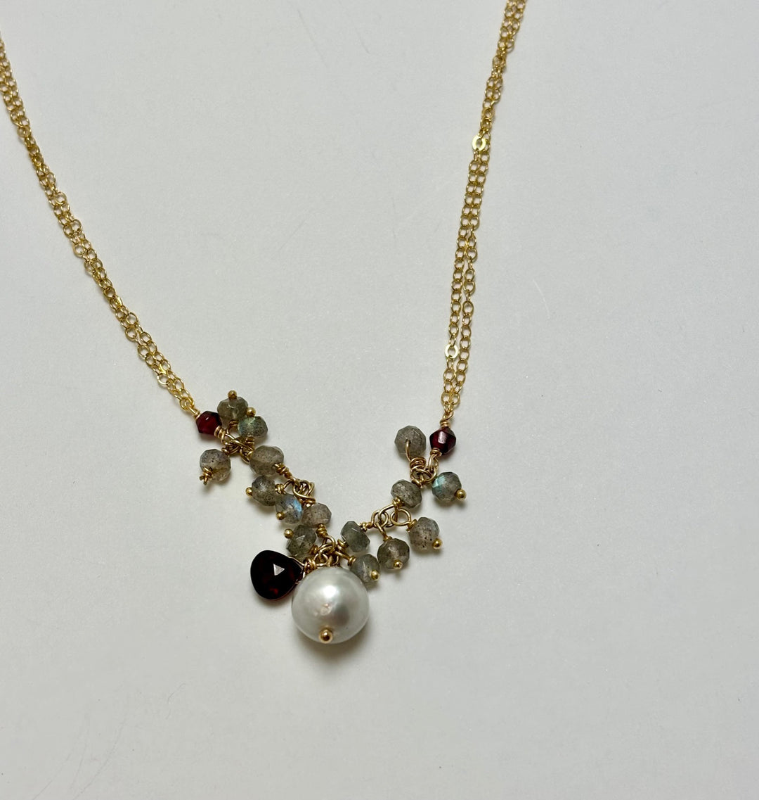 Bountiful Pendant-tourmaline or labradorite
