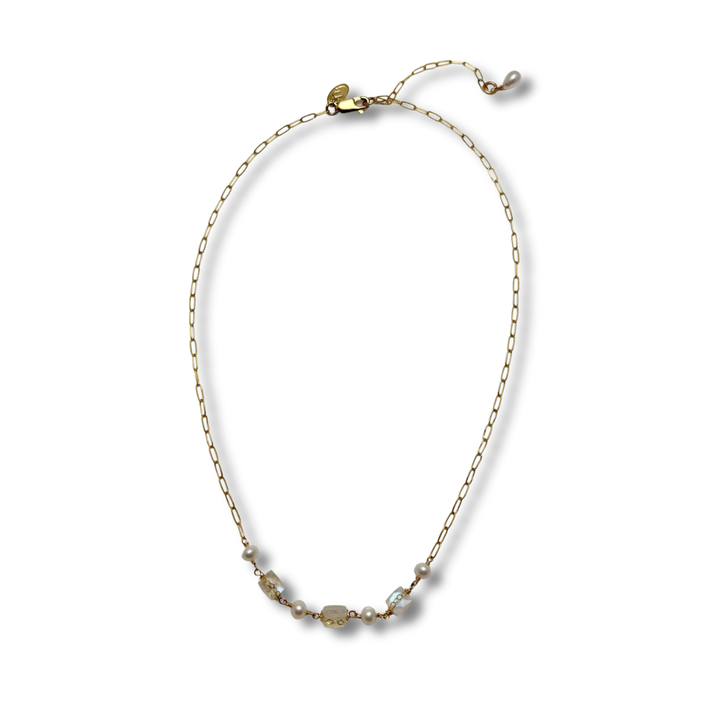 Cloud Dancer Geo Necklace