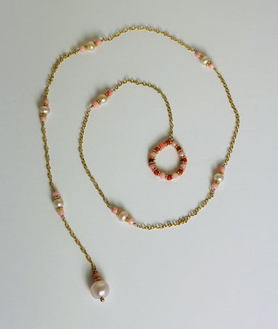 Circle of Pearls w/ Turq or Coral