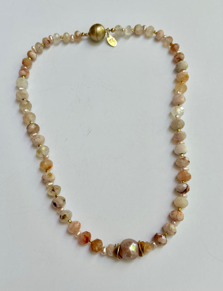 Peaches & Sand Necklace
