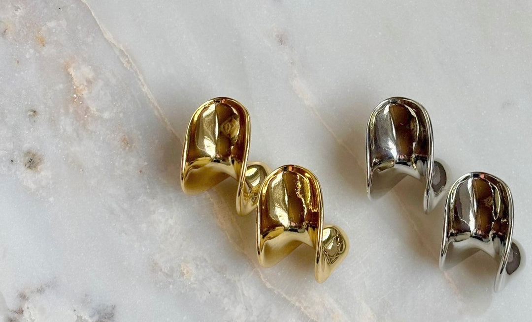 Sculptured Statement Earring