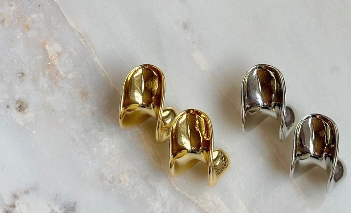 Sculptured Statement Earring