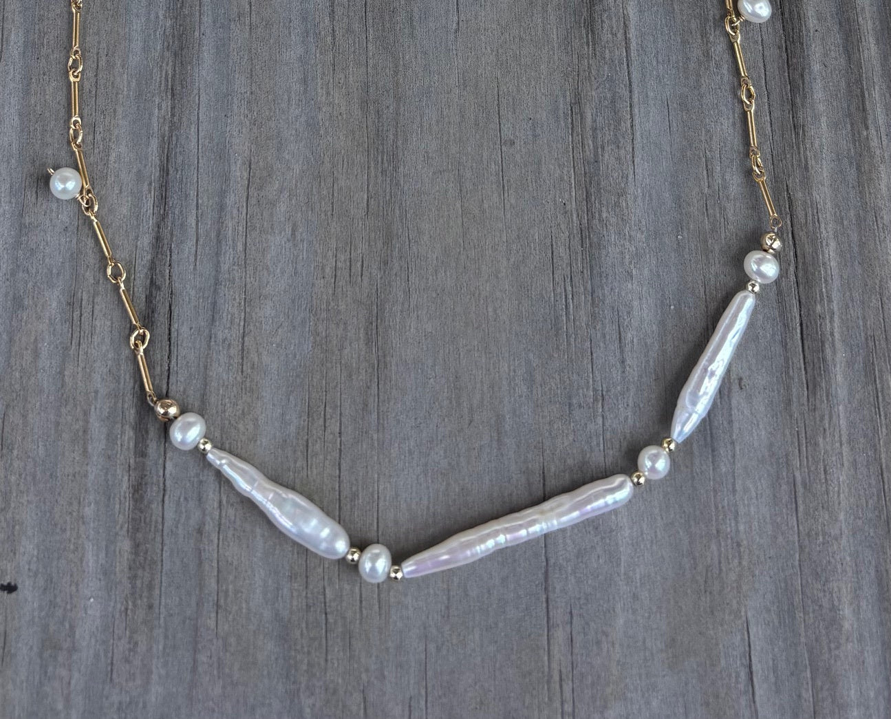 Triad Pearl Necklace