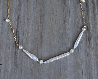 Triad Pearl Necklace
