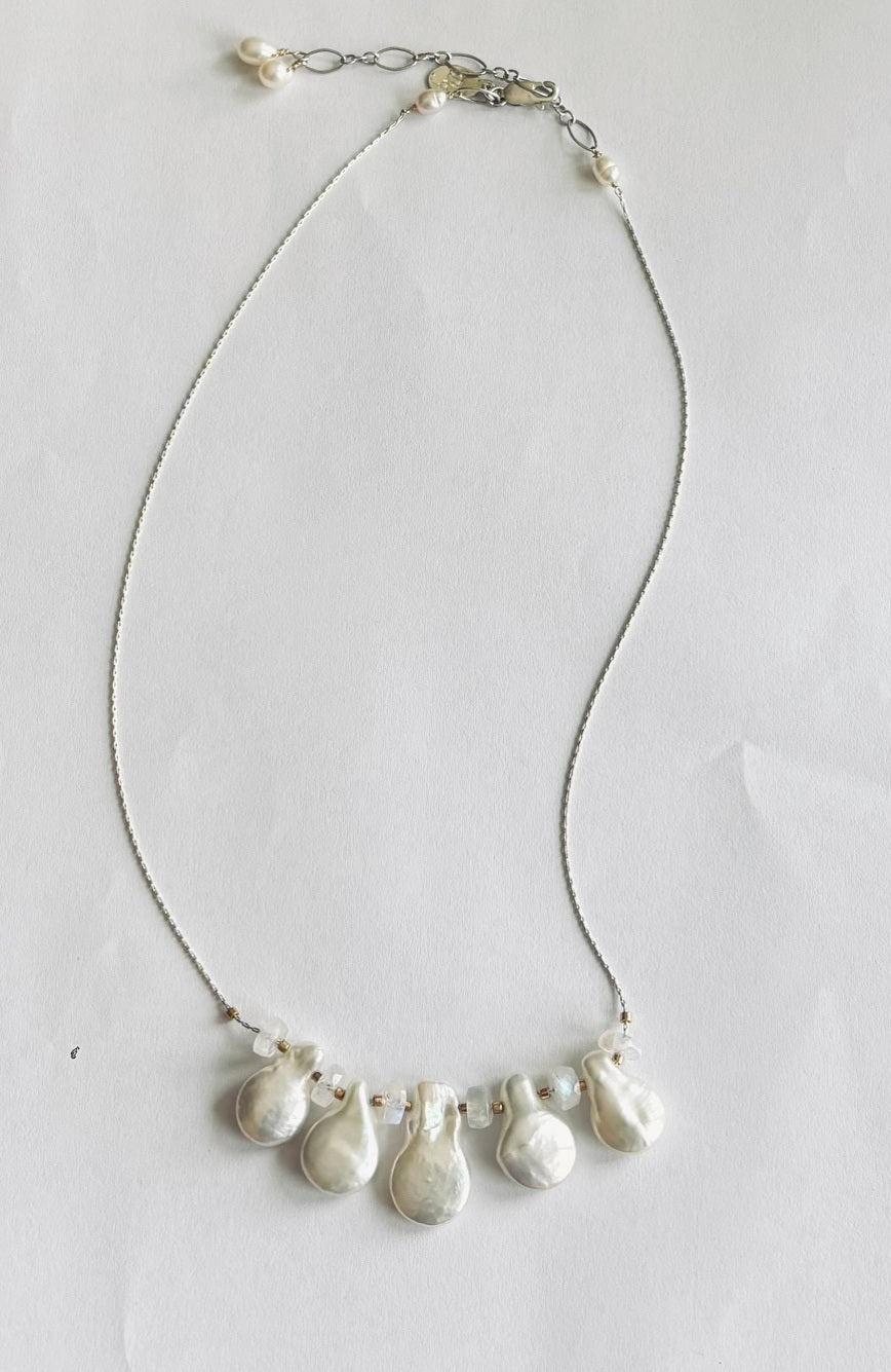 White Lotus Necklace