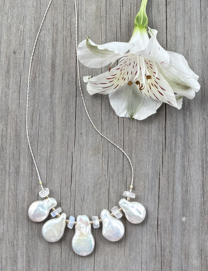 White Lotus Necklace