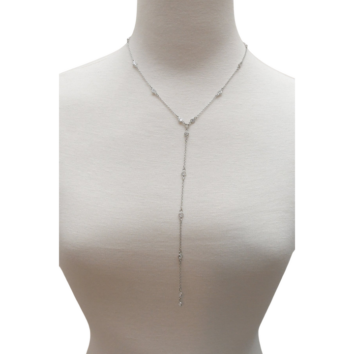 Tiff "Y" Necklace-Gold Or Silver