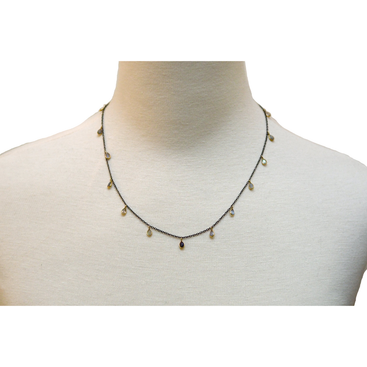 Labradorite Tear Drop Necklace
