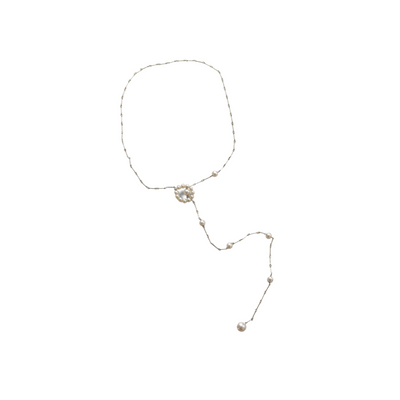 Circle Of Pearls Lariat-Gold Or Silver