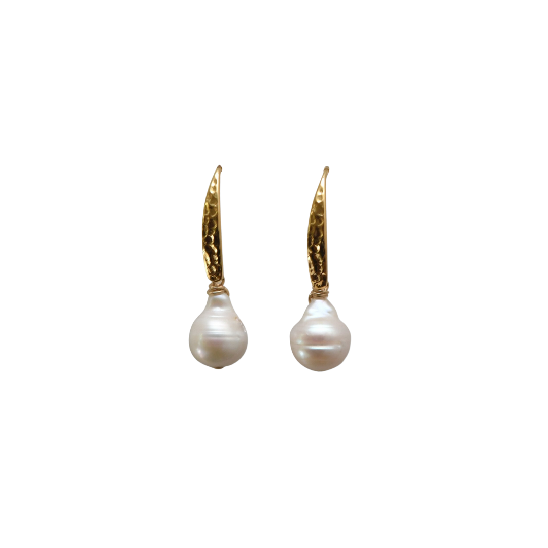 Crescent Pearl Earrings - 3 Colorways